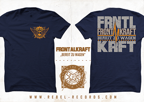 Frontalkraft - Bereit zu wagen T-Shirt navy