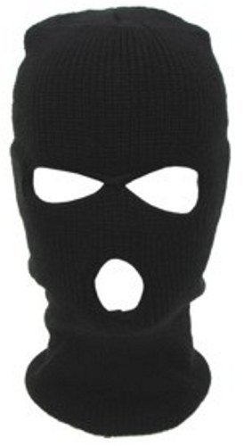 KOPFHAUBE Sturmmaske 3 Loch schwarz